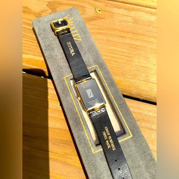 ZITURA 防水 スイスクォーツ 腕時計 SWISS 999.9純金時計 Zitura Fine gold watch 97.695 for $1,995 for sale from a